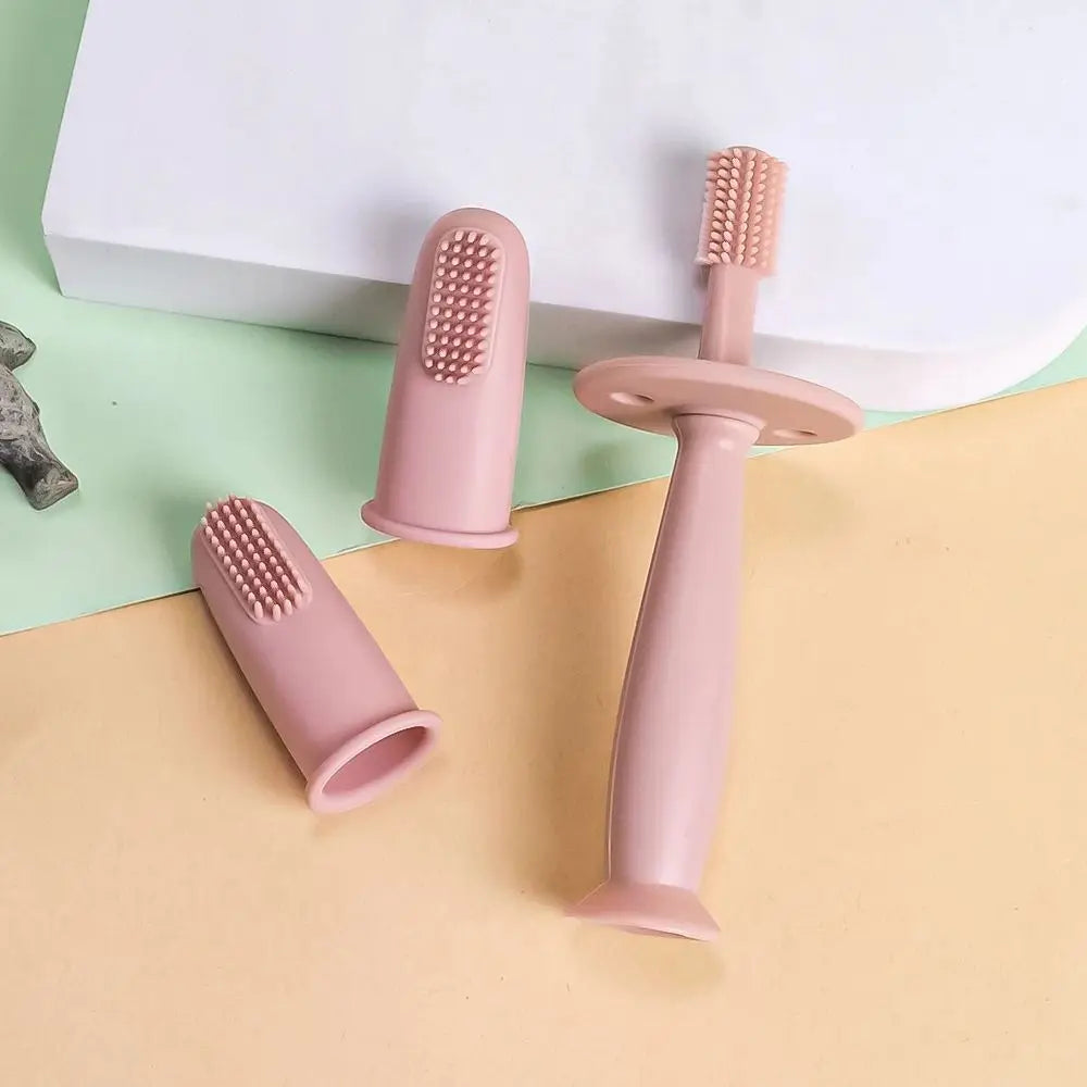 3 Soft Baby Finger Toothbrushes