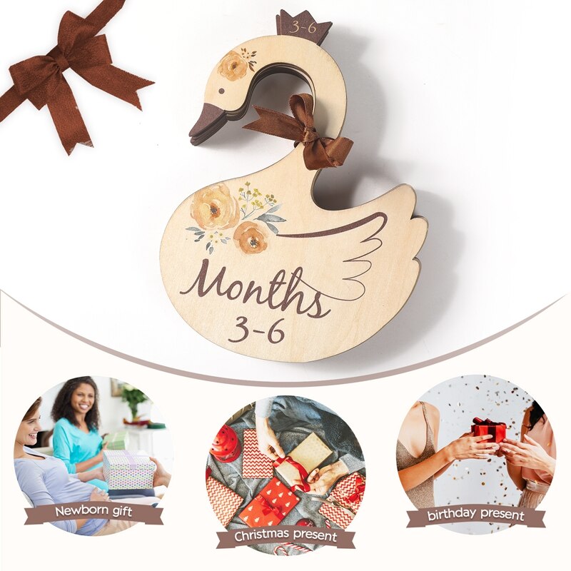 7Pcs/Set Wooden Baby Wardrobe Dividers Swan Whale Animal Shape Clothing Storage Wardrobe