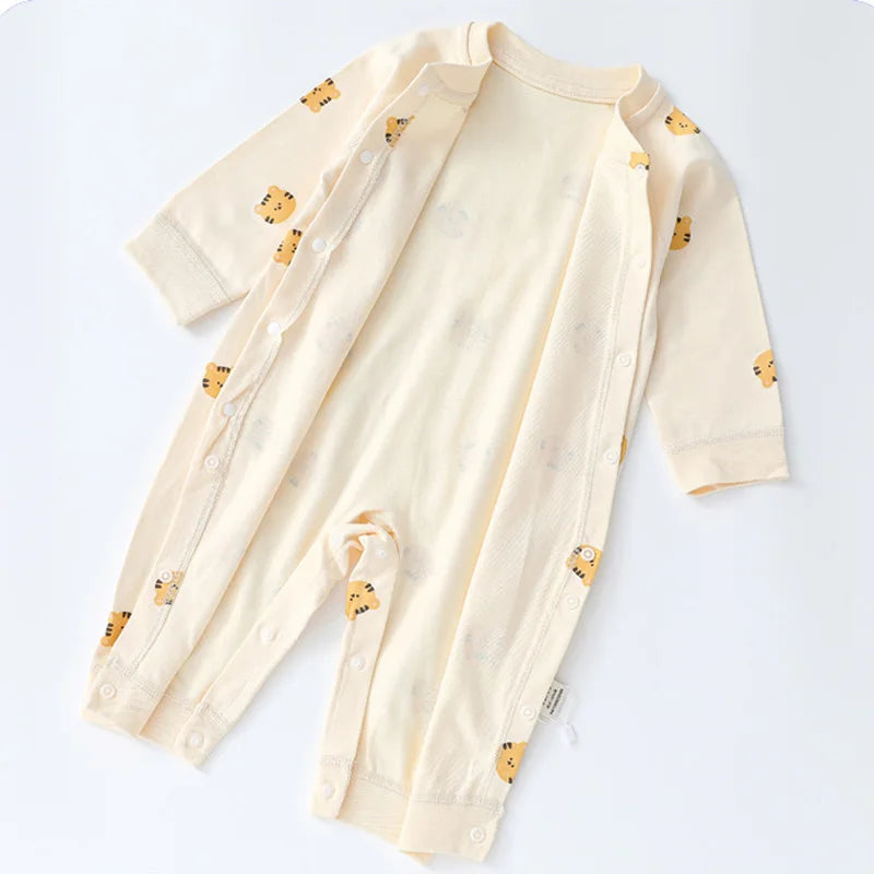 Newborn Jumpsuit Cartoon Bear Long Sleeve