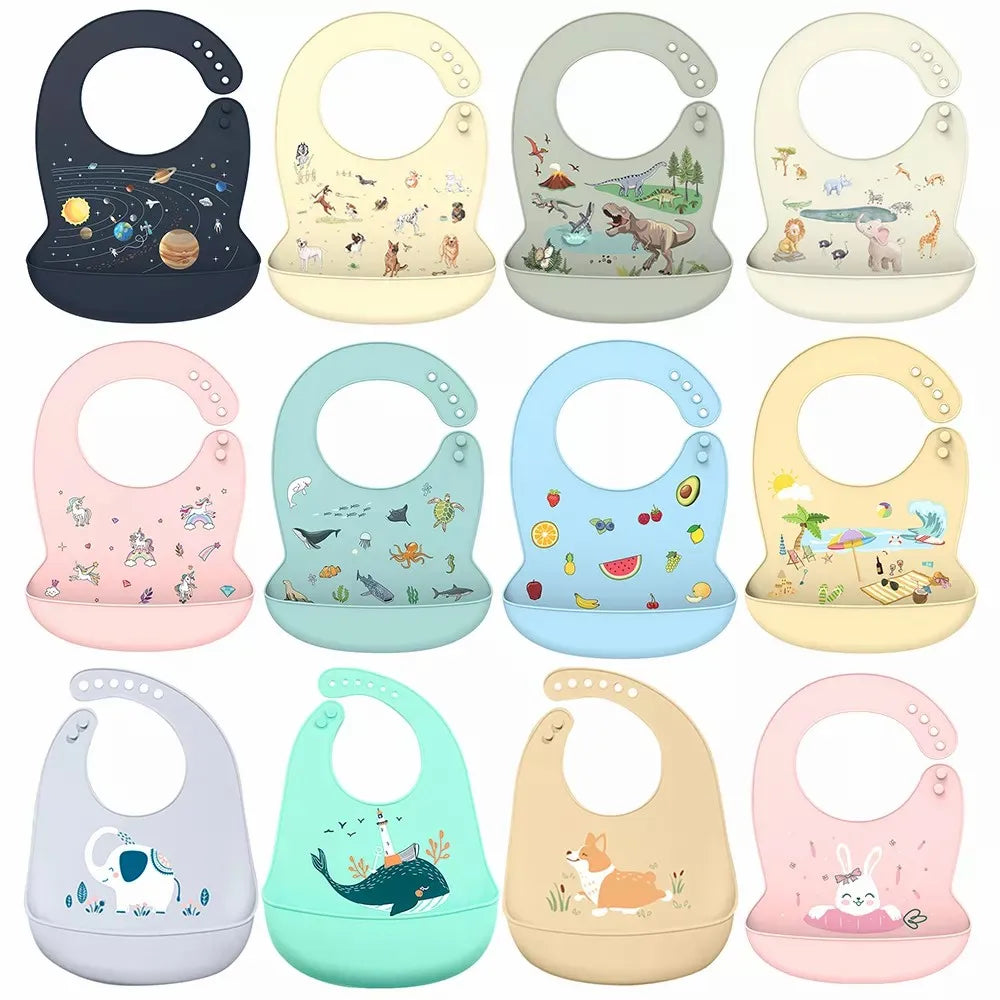 Silicone Baby Waterproof Bib